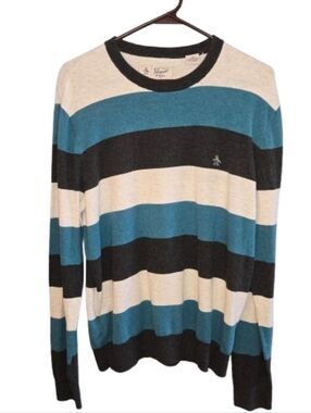 Original Penguin Striped Knit Sweater